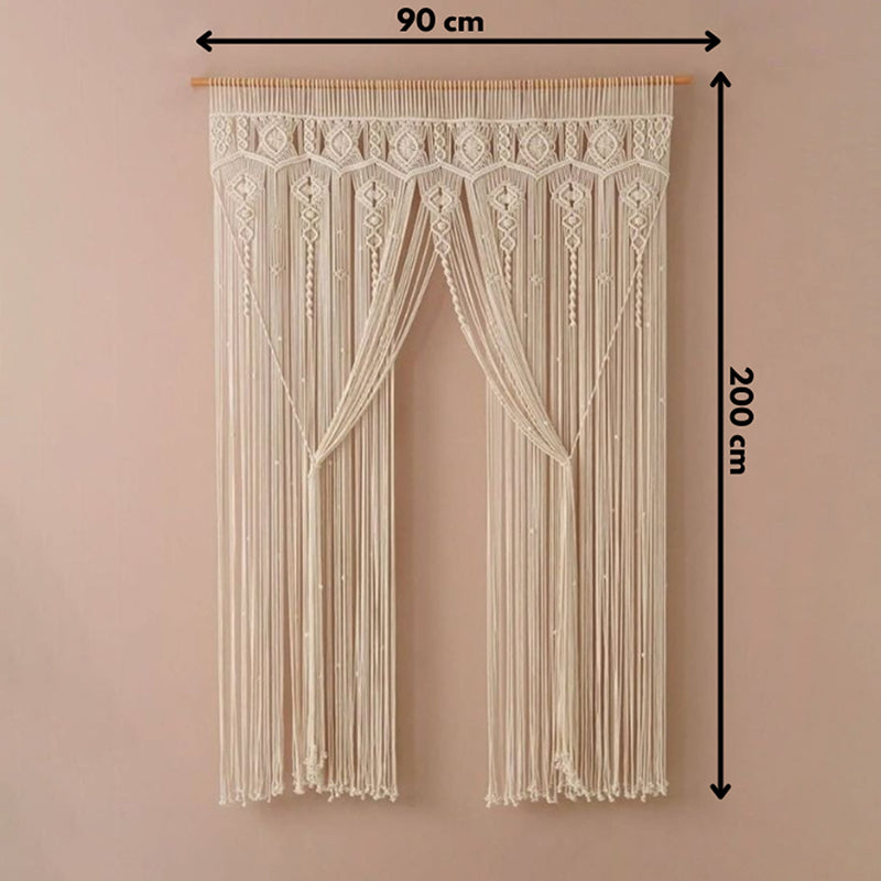 Nettle Weave Macrame Cotton Wall Hanging media 5