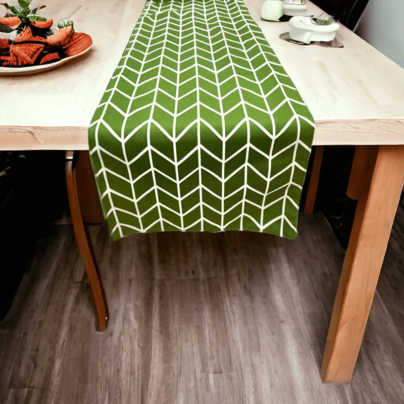Chevron Feast Cotton Table Runner media 5