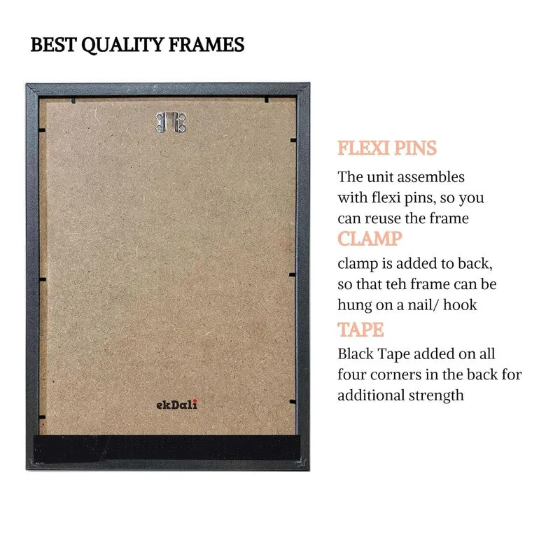 Retro Boost Paper Wall Painting With Frame - Black media 7