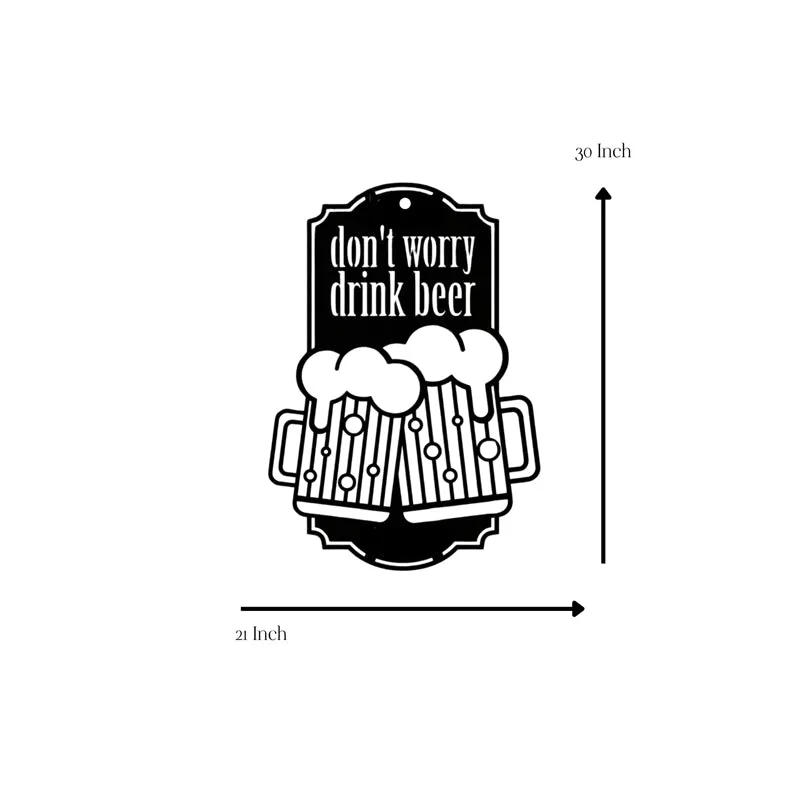 Don't Worry, Drink Beer Iron Wall Accent media 5