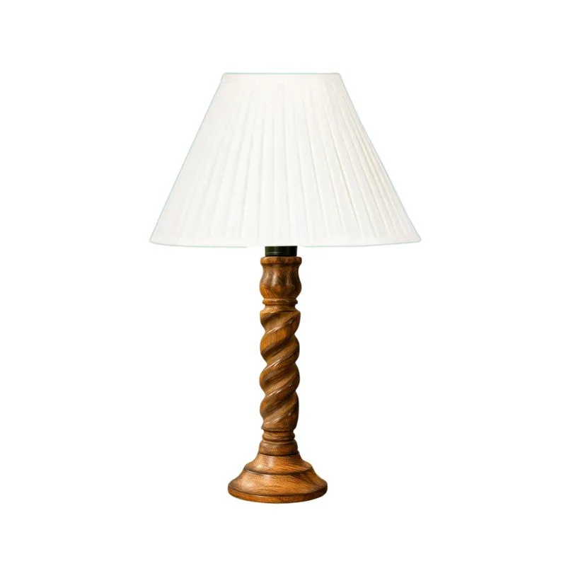 Elvane Oryn Wooden Table Lamp - White media 5