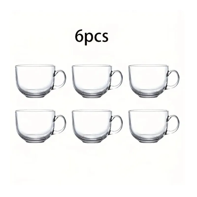 Round Glass Coffee Mug (150 mL Each) - Set Of Two media 4