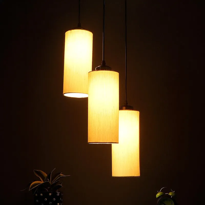 Glowspire Triple Metal Ceiling Lamp - Beige media 2
