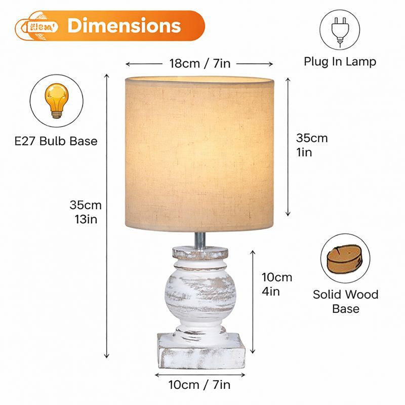 MonoShine Light Wooden Table Lamp media 8