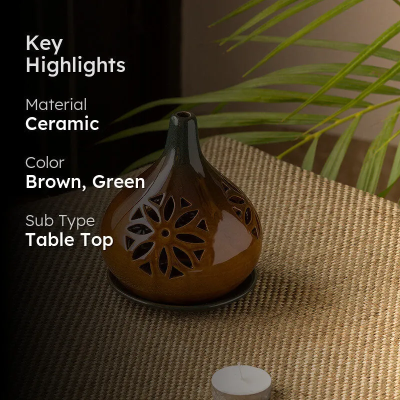 Hanabi Ceramic Tea Light Holder media 2