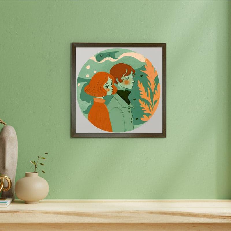 Couple Chroma Canvas Wall Art