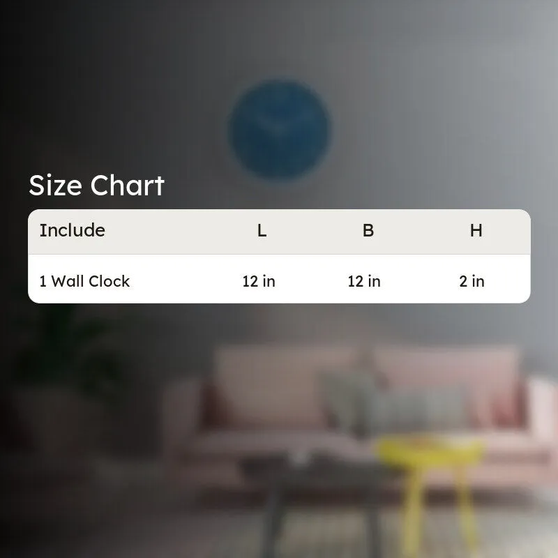 Elementary Wall Clock - Azure media 5