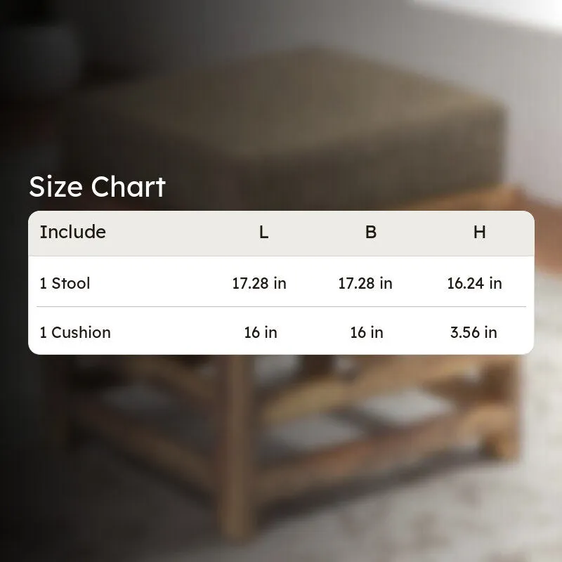 Tynex Sheesham Wooden Bench with Stool (Brown) - Two Piece Set media 9