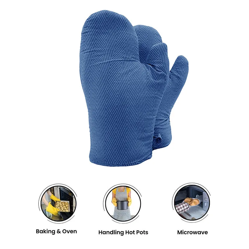 Swayam Keras Kitchen Gloves (Blue) - Set Of Two media 6