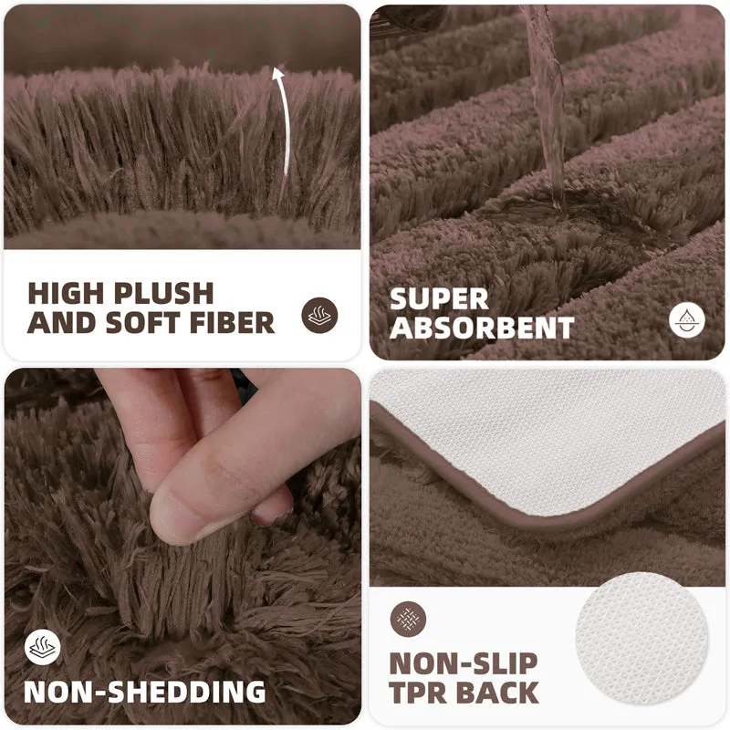Toronto Touch Microfiber Bath Mat - Brown media 7
