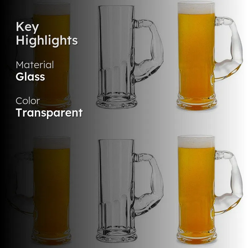 Misty Beer Mug (600 ML) - Set Of Six media 2