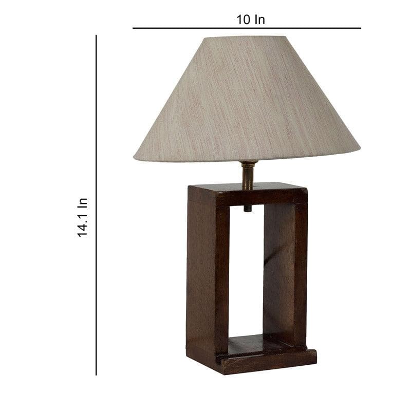 Sandiera Recto Fabric Table Lamp - White,Brown media 5