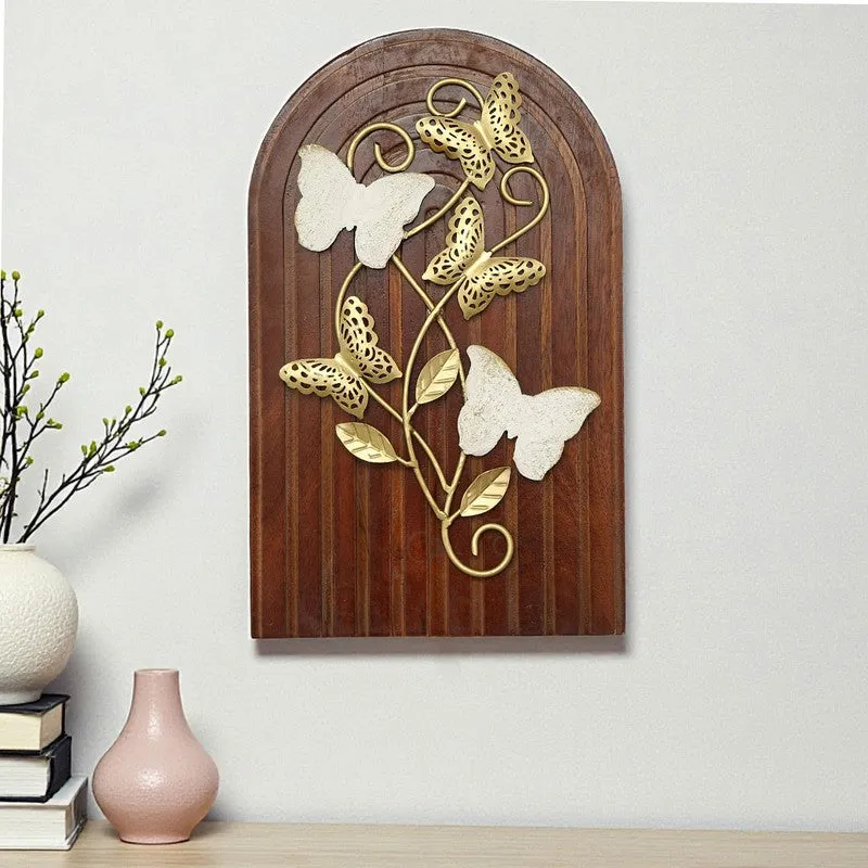 Regal Butterflies Metal & Wood Wall Accent media 1