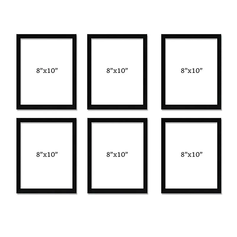 Silhouette Fronts Wall Art With Frame - Set Of Six media 8