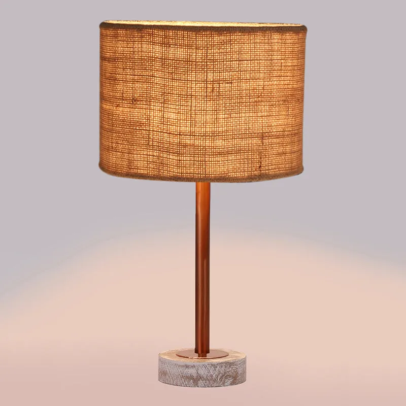 Sienna I Rodin Wooden Table Lamp - Beige,Copper,White media 5