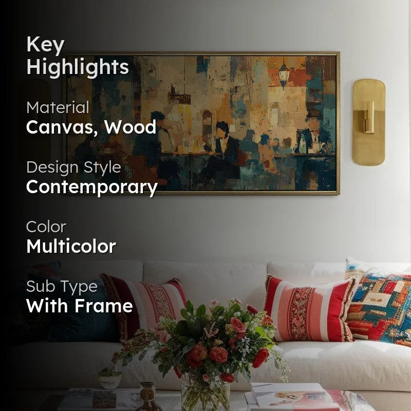 Ensemble Canvas Wall Painting With Frame media 2