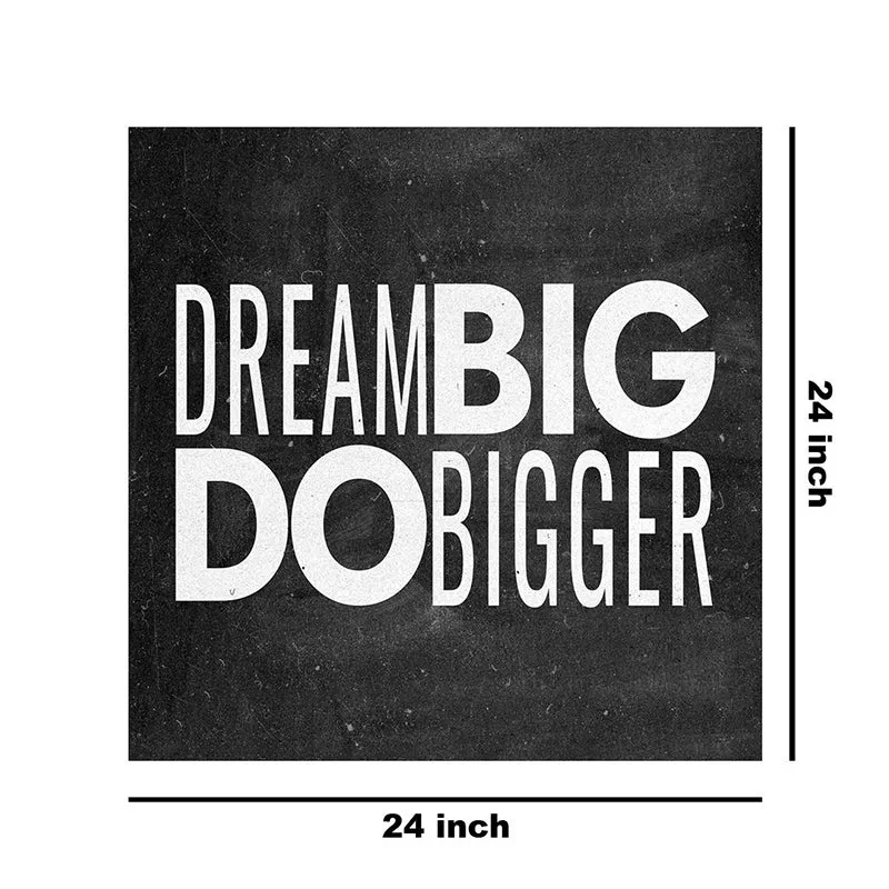 Dream Big Do Bigger Typography Wall Painting media 8