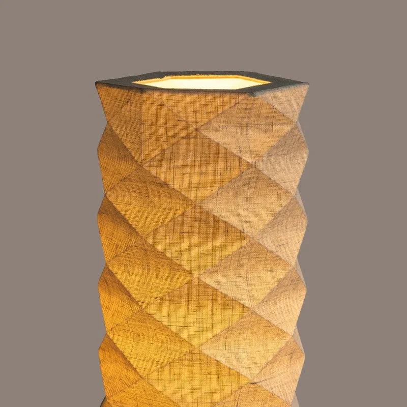 Fig Living Lumi Hexa Cotton Table Lamp - Beige media 7