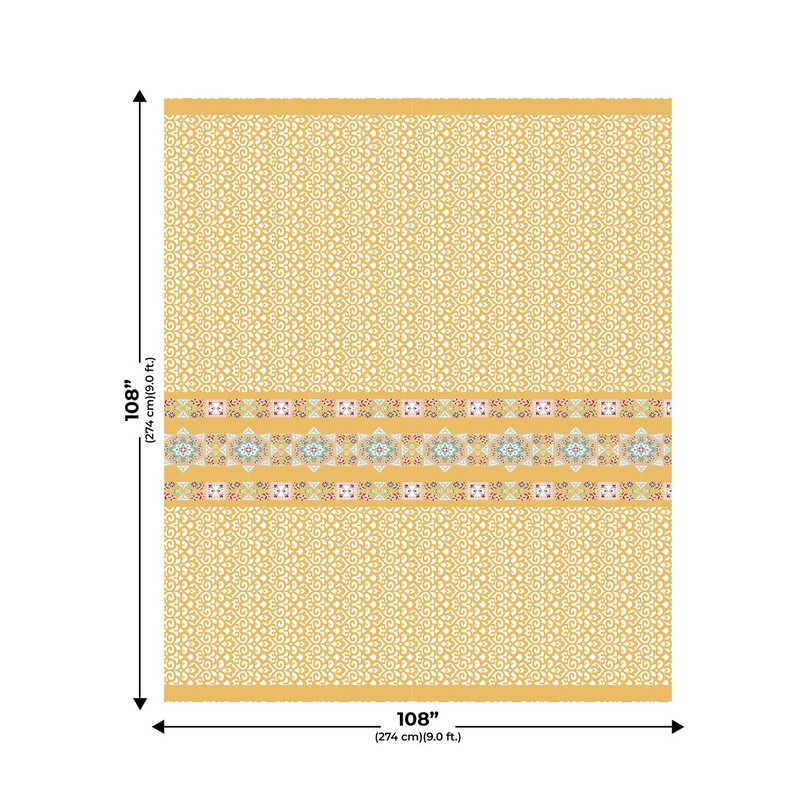LuxeHaven Cotton Bedsheet (Yellow) - 180 TC media 6