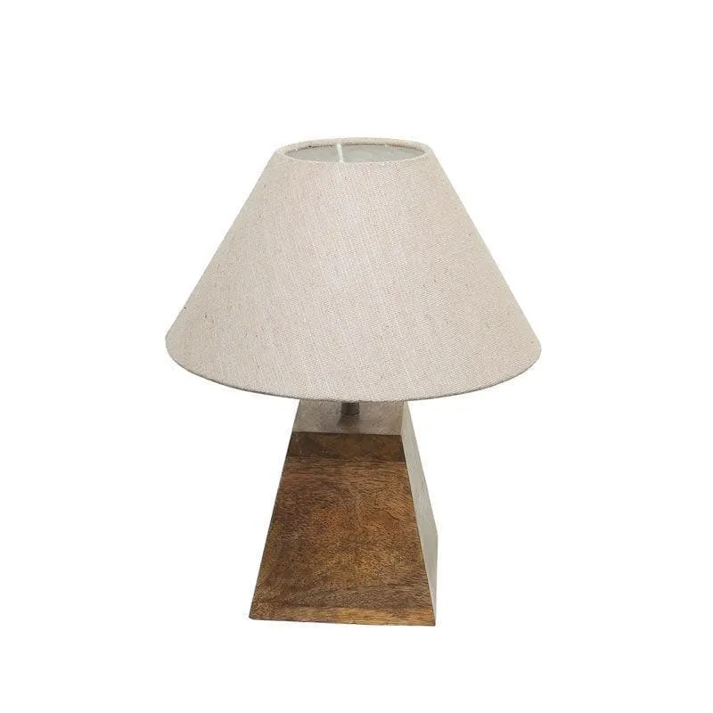 Pyramid Perfection Octavia Fabric Table Lamp - Grey,Brown media 3
