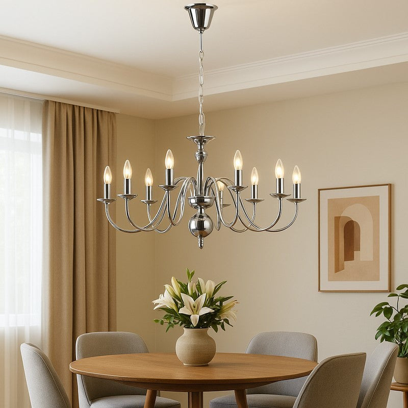 Silvora Metal Chandelier media 2