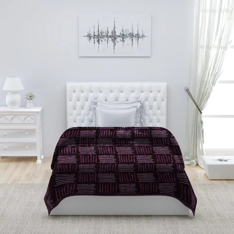 Monte Carlo Velvet Nightfall Blanket (Brown) - 1022 GSM media 3