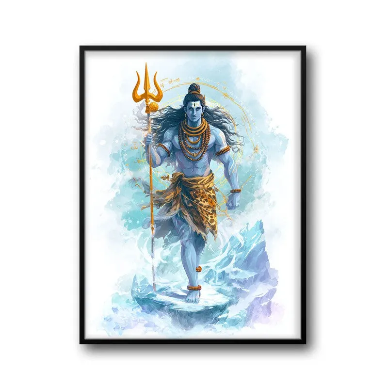 Mahadev with Trishul Divine III Archival Paper Wall Art media 7