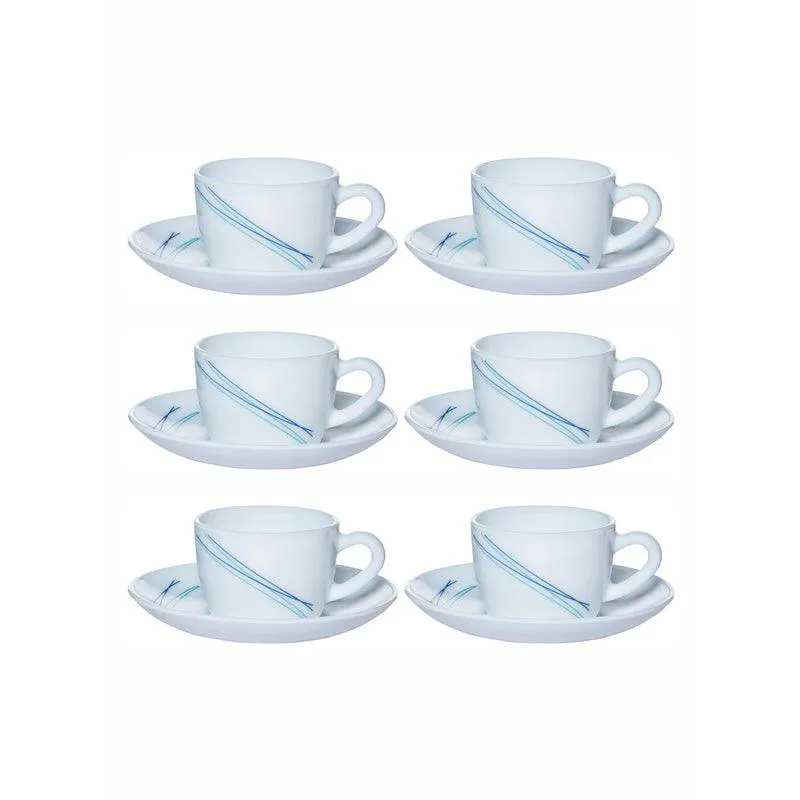 Cello Levasha Glide Cup & Saucer (130 mL Each) - Set of Six media 3