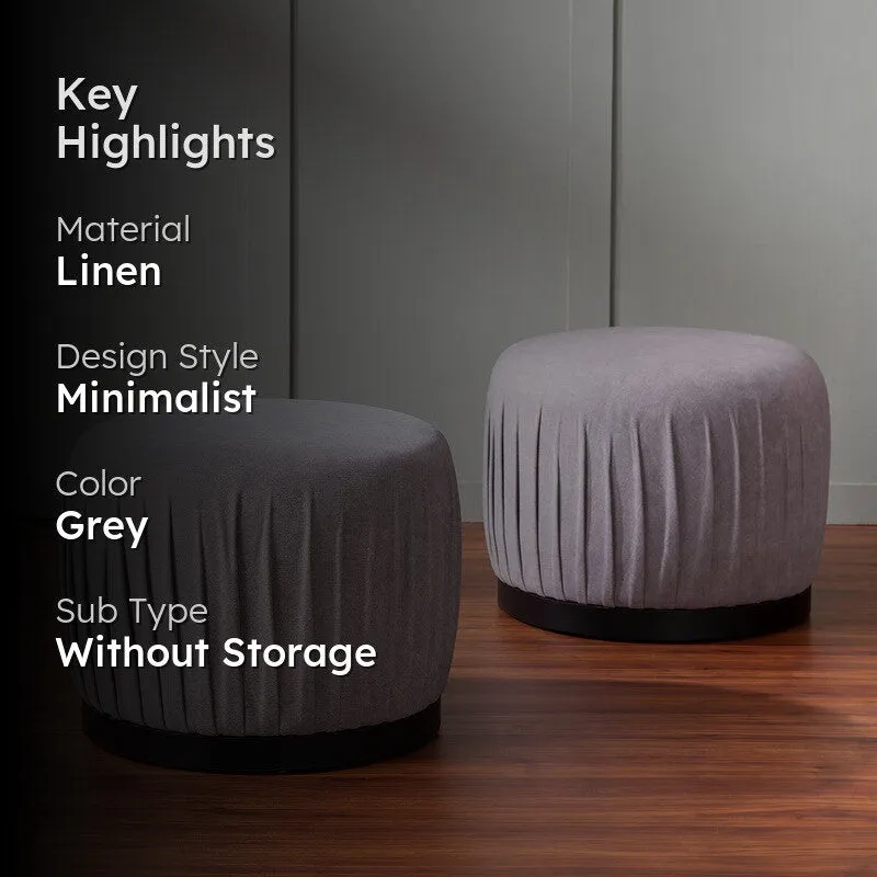 Cozy Rest Pouffe (Grey) - Set Of Two media 2