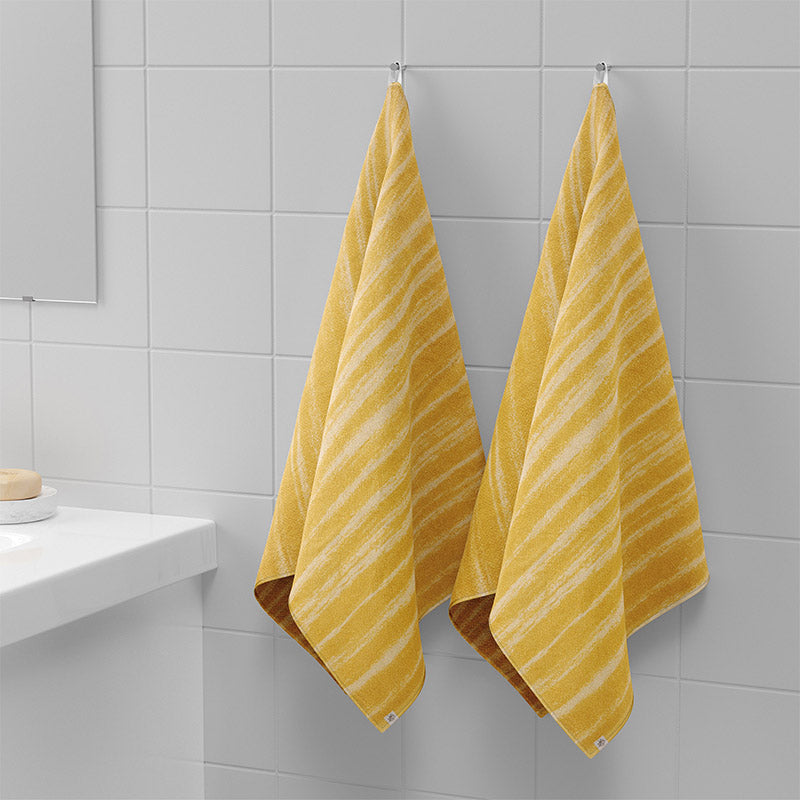 Sunscreen Terry Cotton Face Towel (Yellow) - Set Of Four