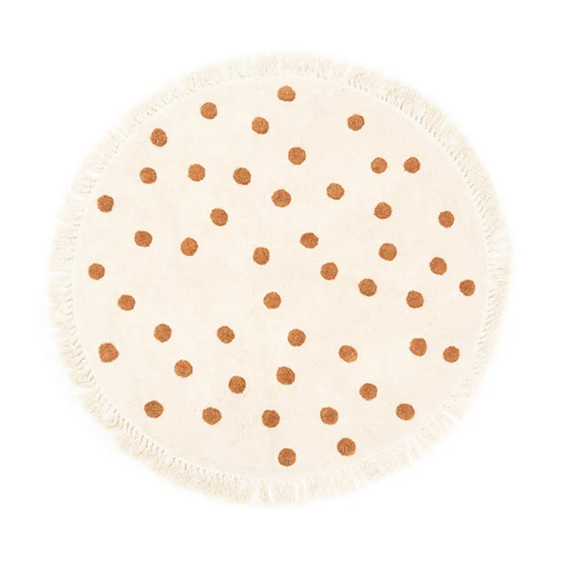 Iliyos Tufted Round Cotton Rug media 1