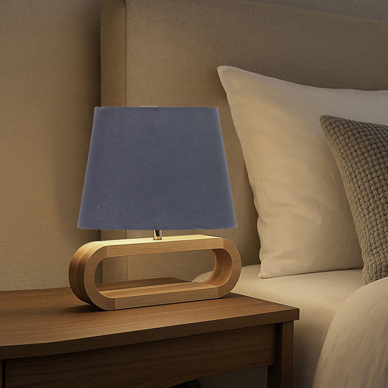 Cotin I Curve Cotton Table Lamp - Grey,Brown