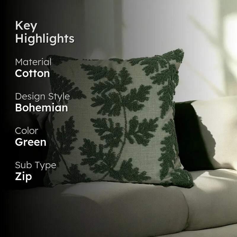 Fernweave Tufted Cushion Cover Set media 2