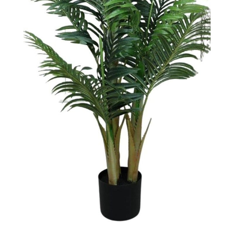 Artificial Arica Palm Plant With Black Fiber Pot - 4.2 Feet media 4