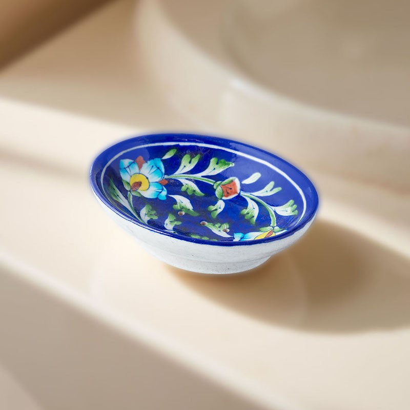 Aura Ceramic Soap Dish - Dark Blue media 3