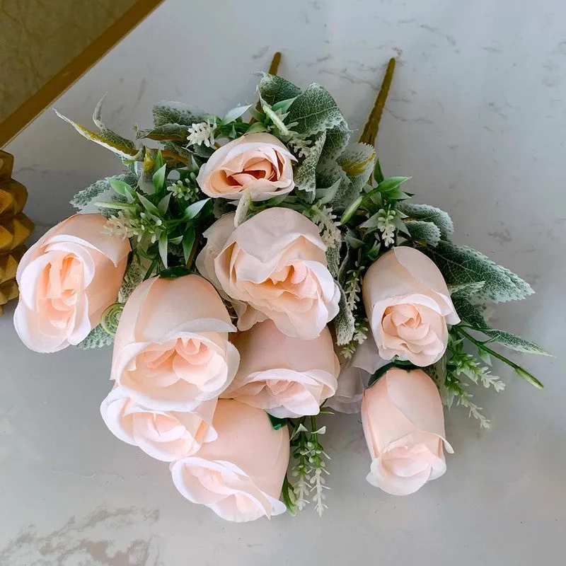 Rosebush Artificial Flower - Blush Pink media 8