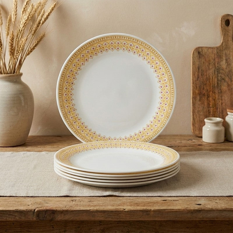 Platinum Melamine Dinner Plates (Large) - Set of Six