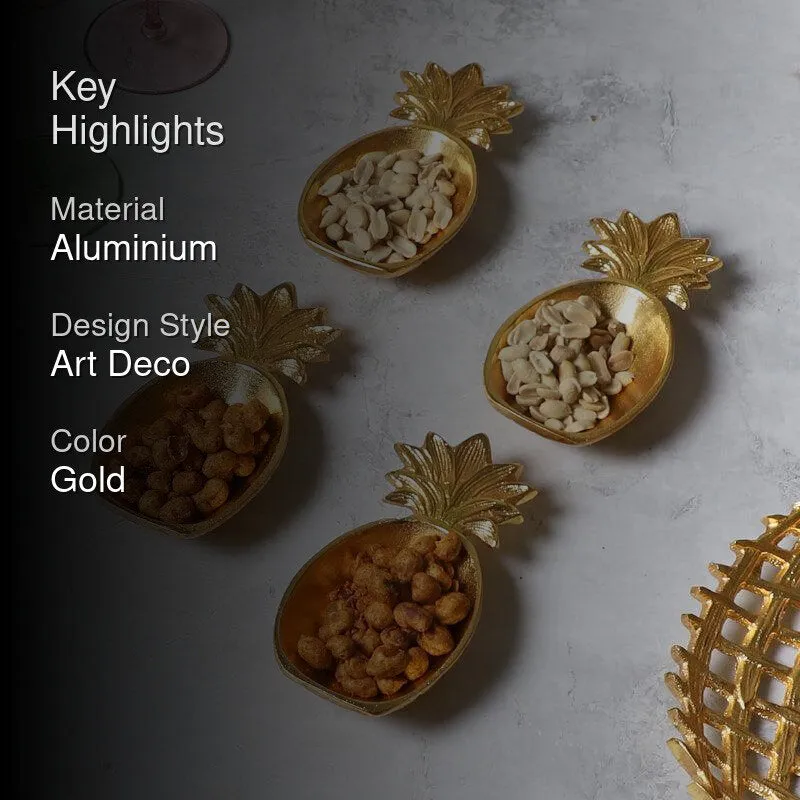Pineapple Bites Aluminum Platter - Set Of Four media 2