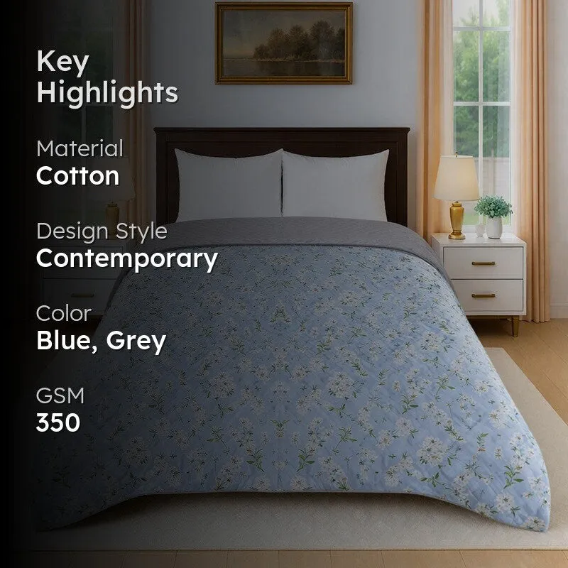 ComfortNest Reversible Cotton Comforter - 350 GSM media 2