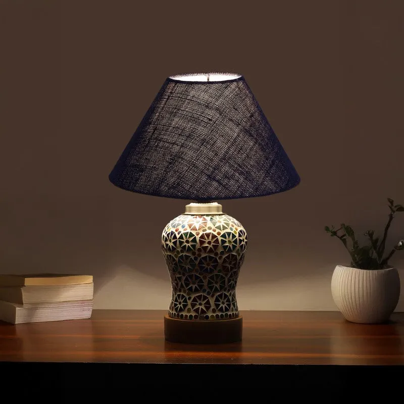 Baskon Wooden Table Lamp - Multicolor media 1