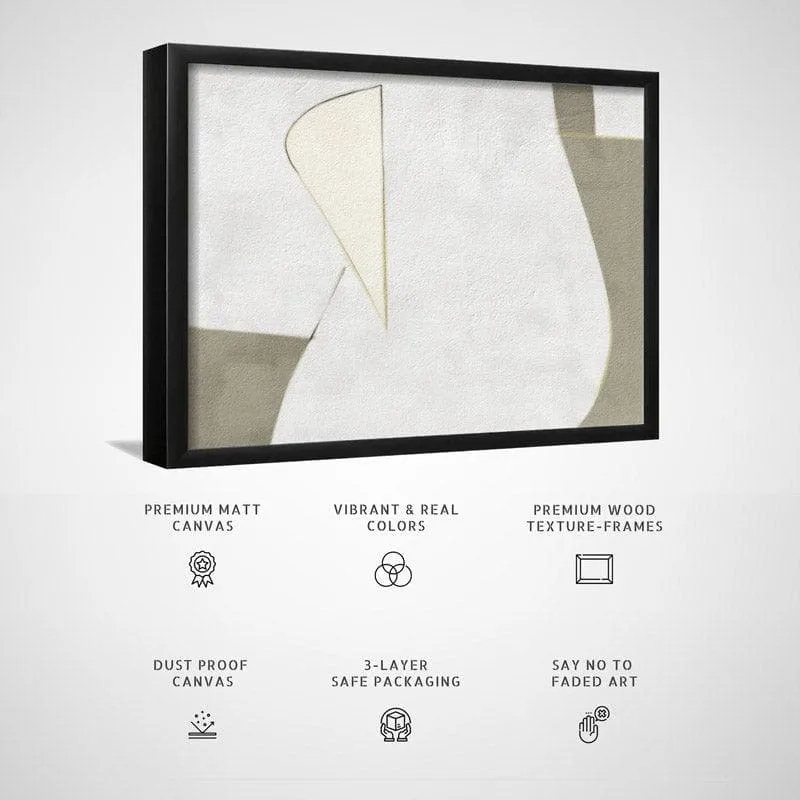 Abstract Clive Canvas Wall Painting - Black Frame media 5