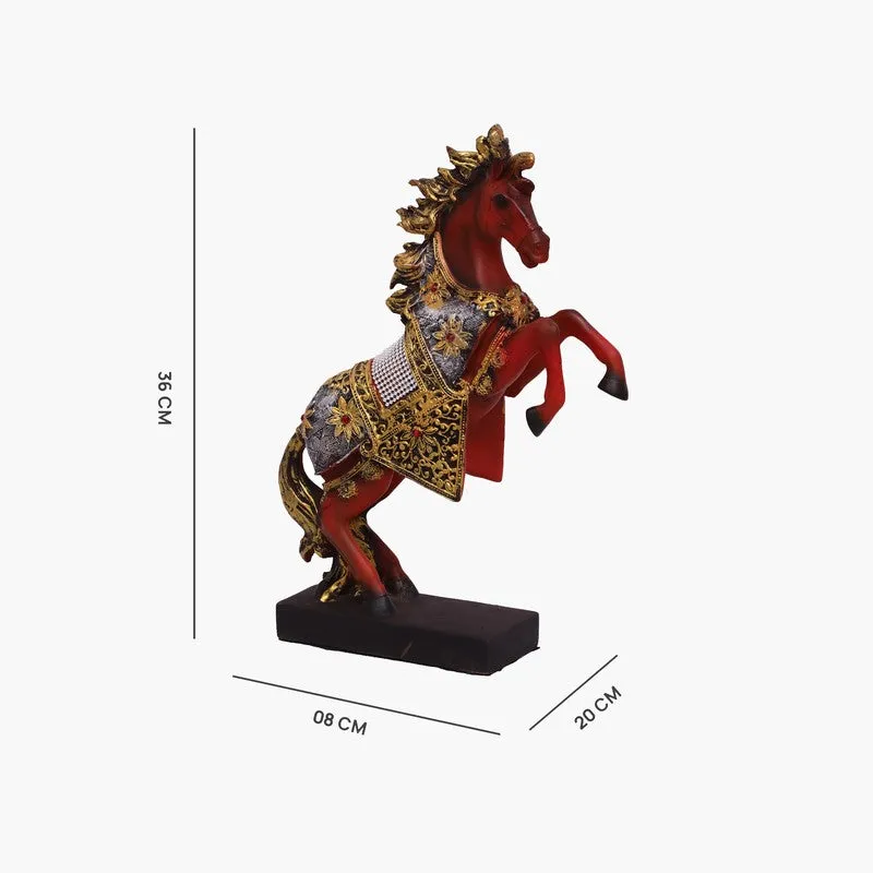 Majestic Rearing Horse Polyresin Showpiece (15 inches) media 5