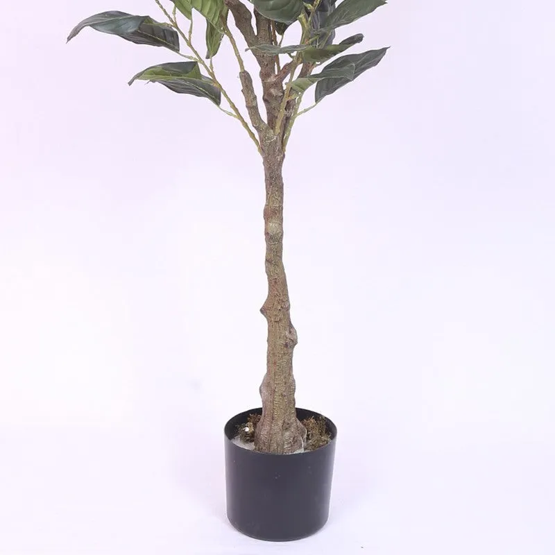 Chic Hydrangea Faux Artificial Plant With Black Plastic Pot - Pink media 6
