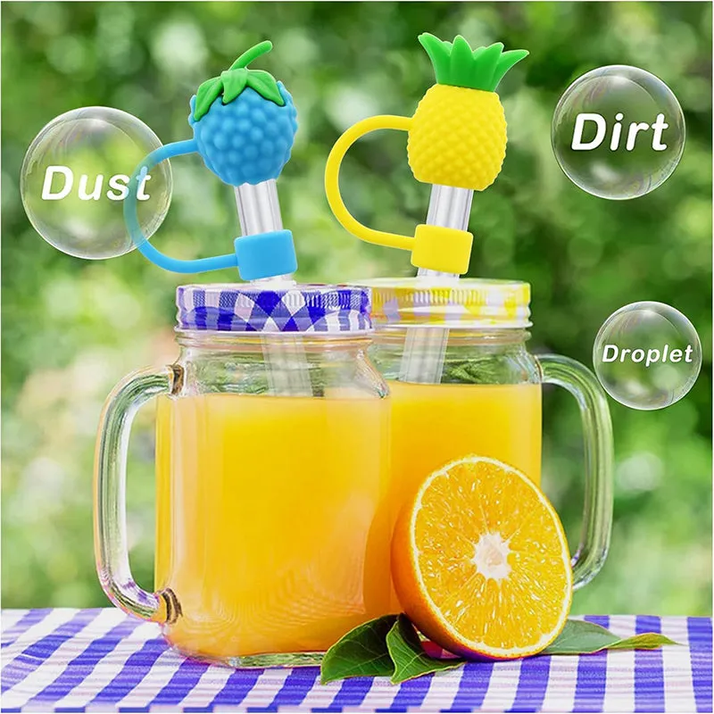 Fruit Cocktail Straw Cover - Set Of Five media 5