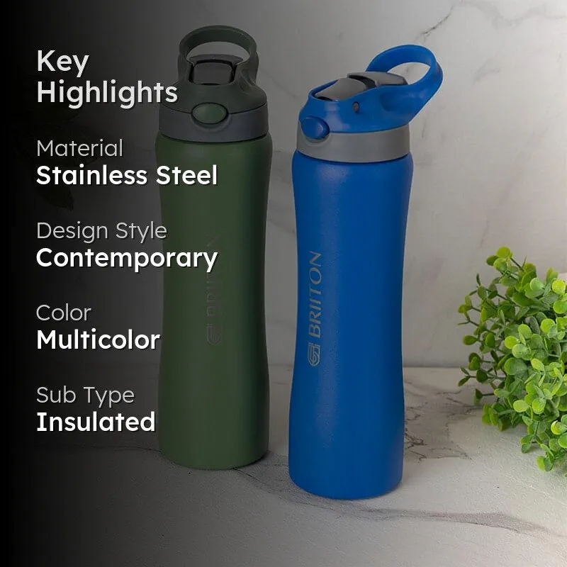 Handy Quench Hot & Cold Thermos Water Bottle (Green & Blue, 750 mL Each) - Set Of Two media 2