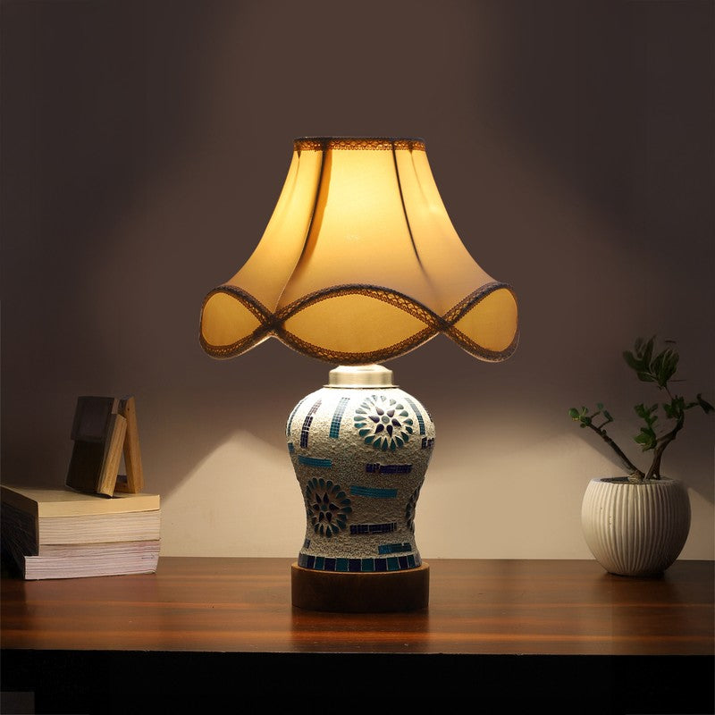 Sonara Arc Wooden Table Lamp - Multicolor