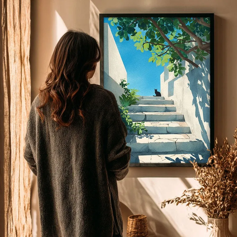 Sereno Canvas Wall Painting With Black Frame media 4