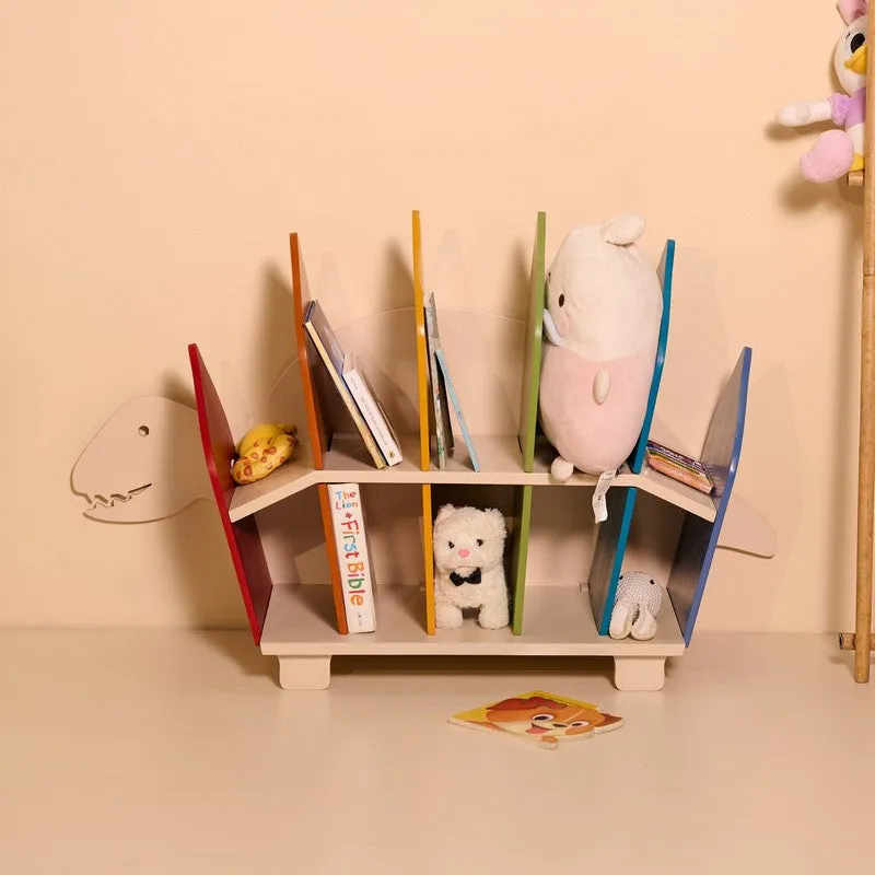 Jurassic Kids Wood  Book Organizer media 1