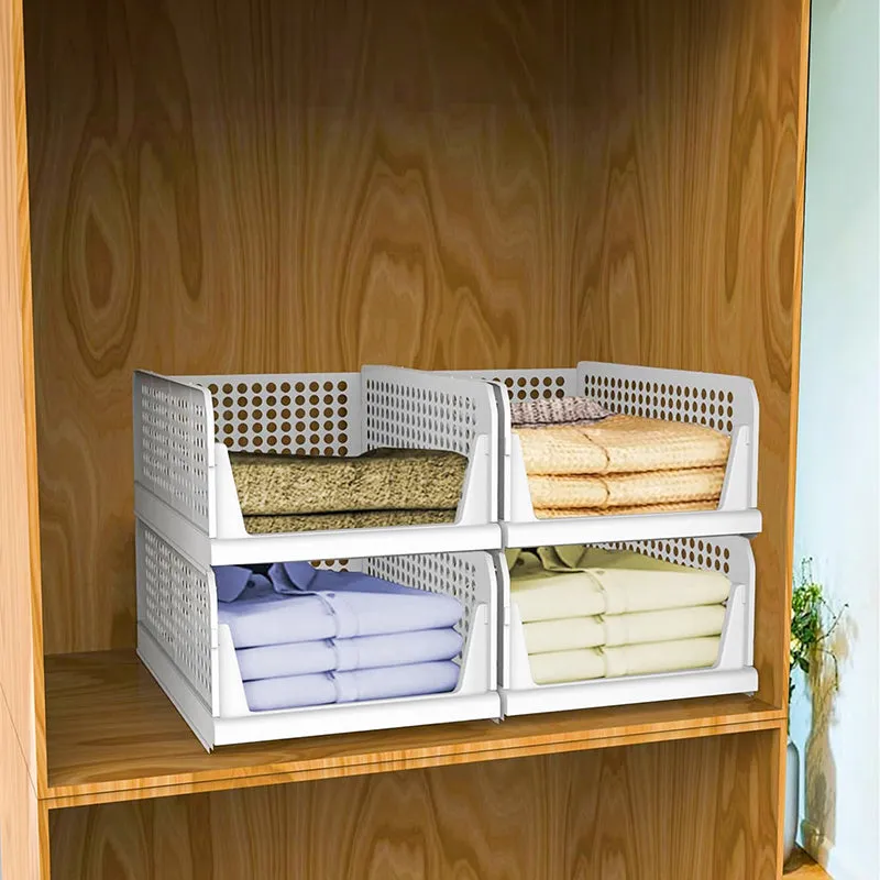 Laxis WardrobePro Cloth Organizer - Set Of Four media 1