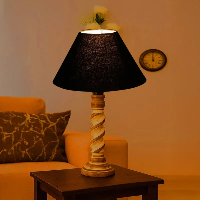 Modera Zelo Wooden Table Lamp - Black media 1